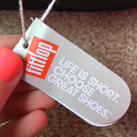 NWT FitFlop Fit Flops Black Sparkly Sandals Sz 10 - Picture 5 of 5